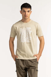 Beige Graphic Tee MN-TS-GP-S24-904